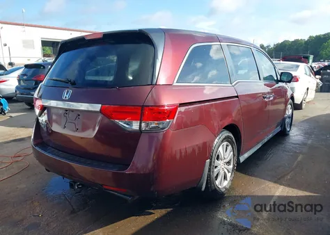 2015 Honda Odyssey Ex-L из США, поврежденный, VIN 5FNRL5H66FB042140